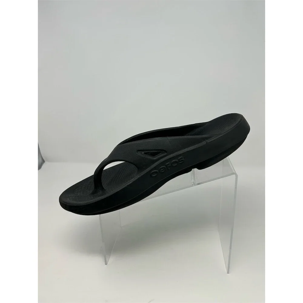 OOFOS OOriginal Recovery Flip Flops Sandals Black Unisex Comfort Size 13
